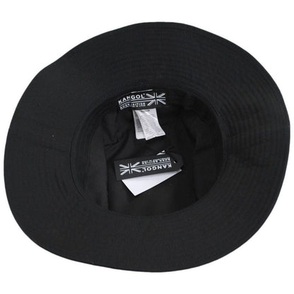 Kangol | Washed Cotton Fisherman Bucket Hat | 185803 | under | BLACK