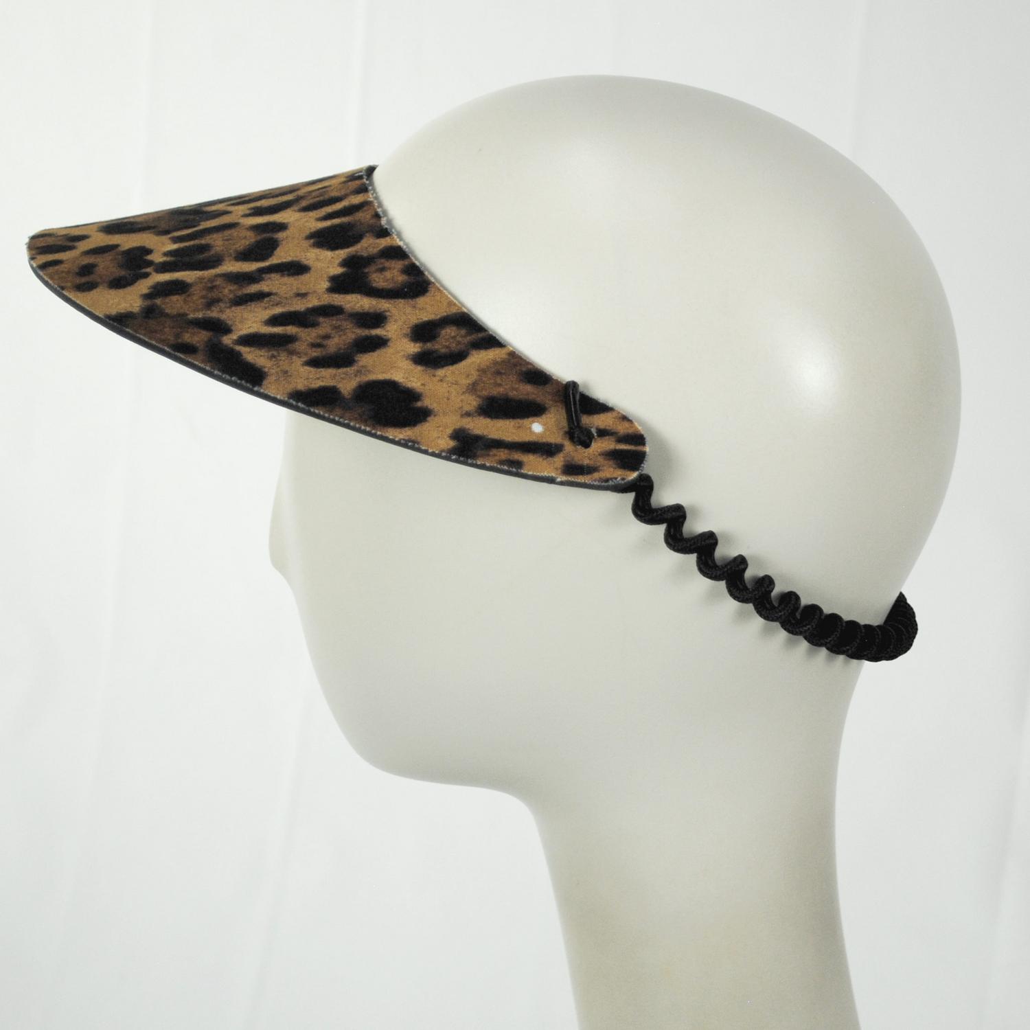 The Incredible Sunvisor | Springlace Leopard Sunvisor | 196370 | profile | TAN
