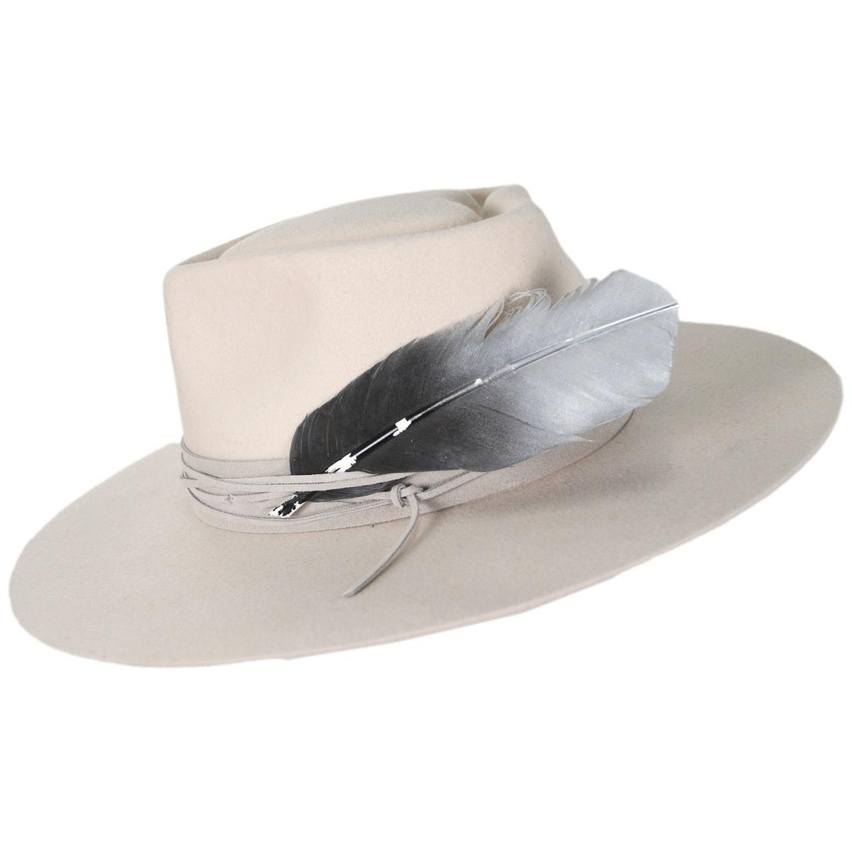San Diego Hat Company | Take My Name Wool Felt Fedora Hat | 125222 | profile | IVORY