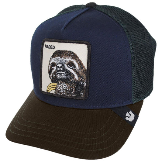 Goorin Bros | Faded Sloth Mesh Trucker Snapback Baseball Cap | 200659 | lead | MULTI COLOR