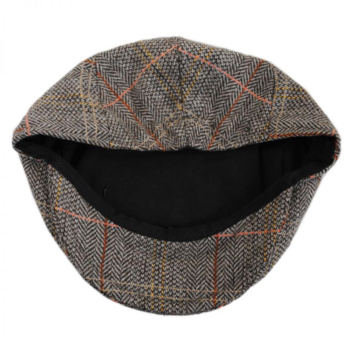 Jaxon Hats | Baby Tweed Wool Blend Ivy Cap | 512112 | under | BROWN/GREY