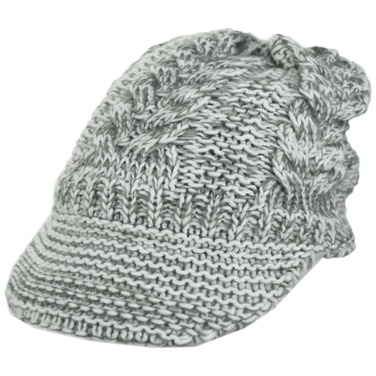 Scala | Lingyee Cable Knit Radar Cap | 106424 | lead | SAGE