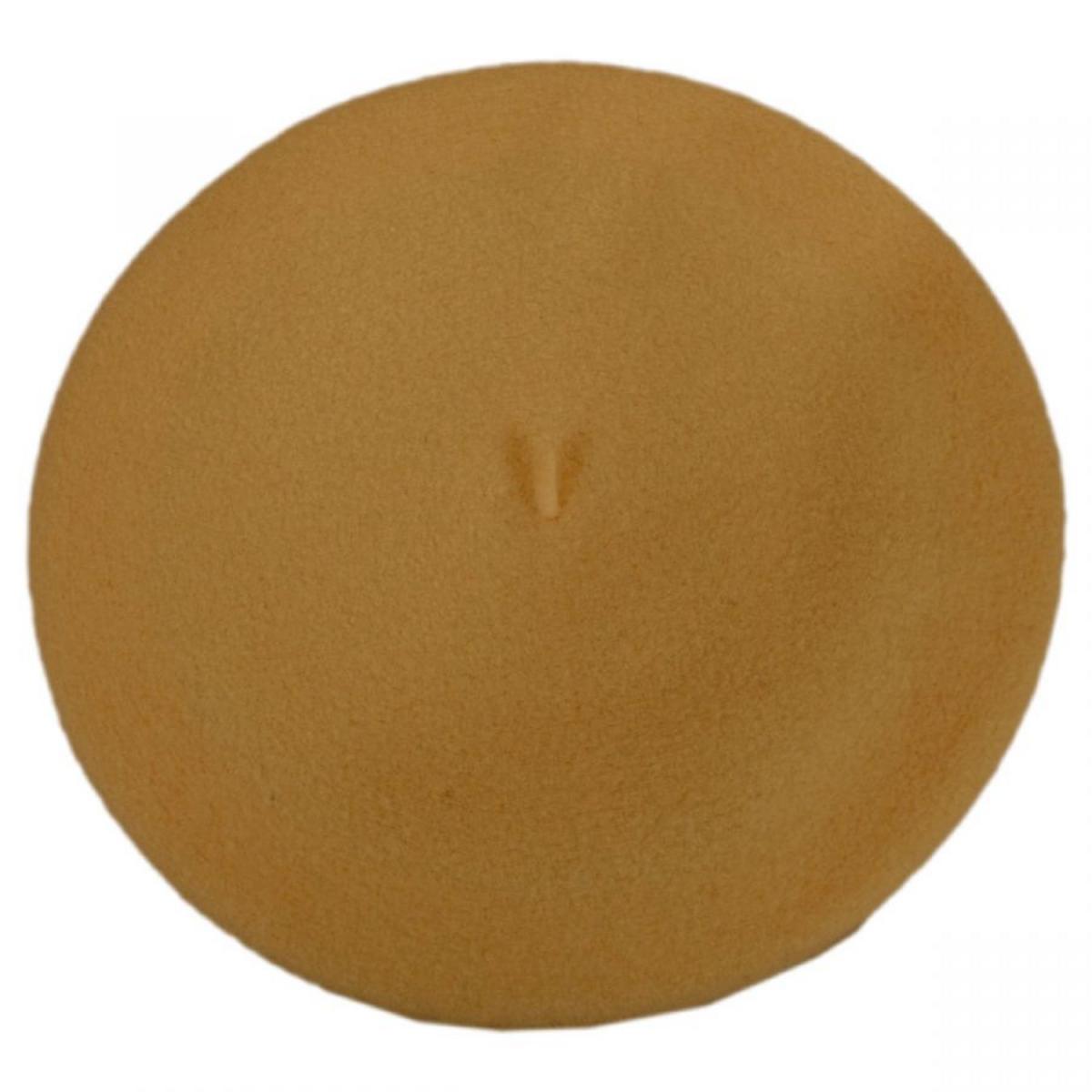 Heritage par Laulhere | Authentique Classic Wool Beret | 151058 | profile | CURCUMA