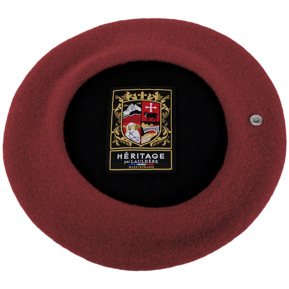 Heritage par Laulhere | Authentique Classic Wool Beret | 151058 | under | BORDEAUX