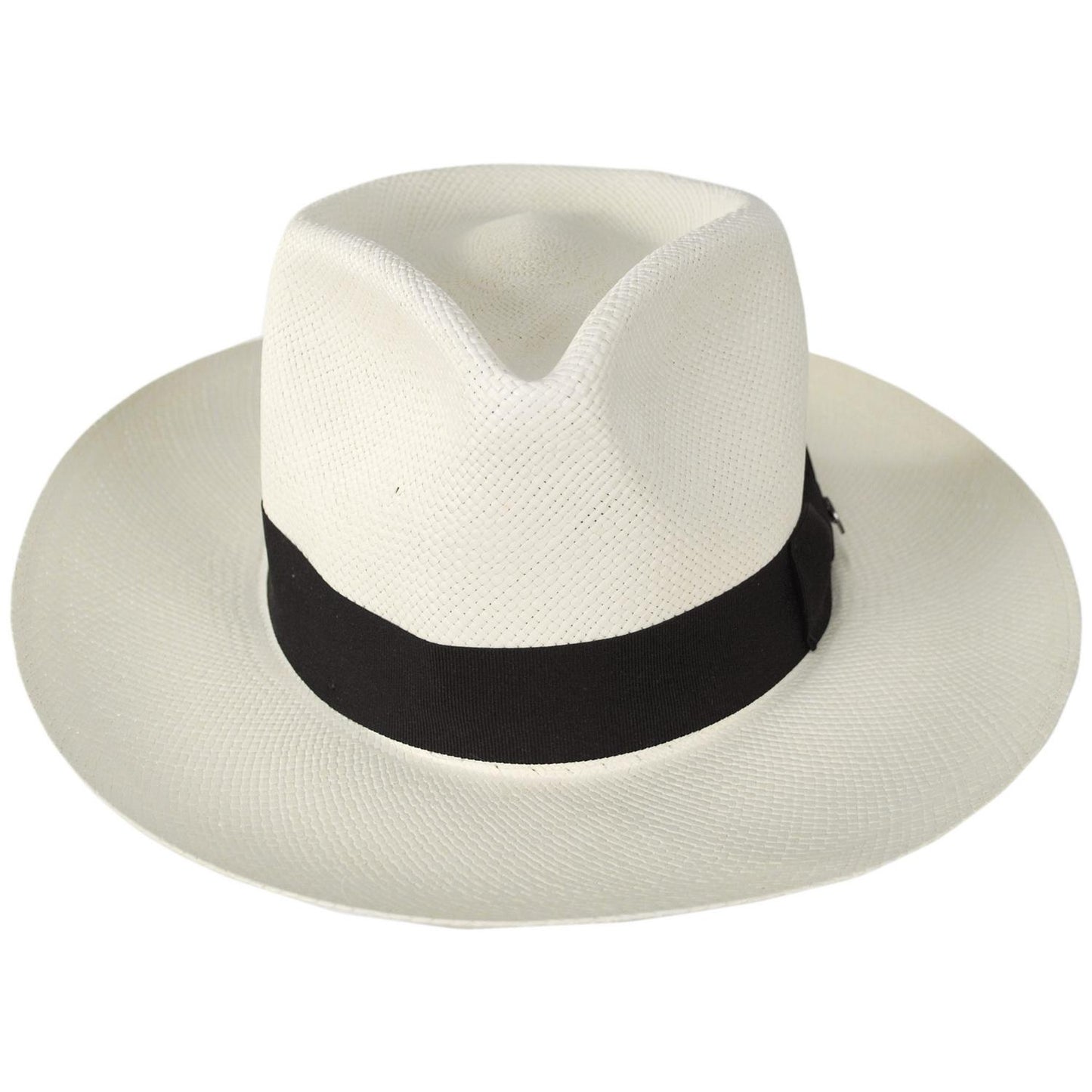 Jaxon Hats | Slicker Grade 8 Panama Straw Fedora Hat | 127151 | front | BLEACH