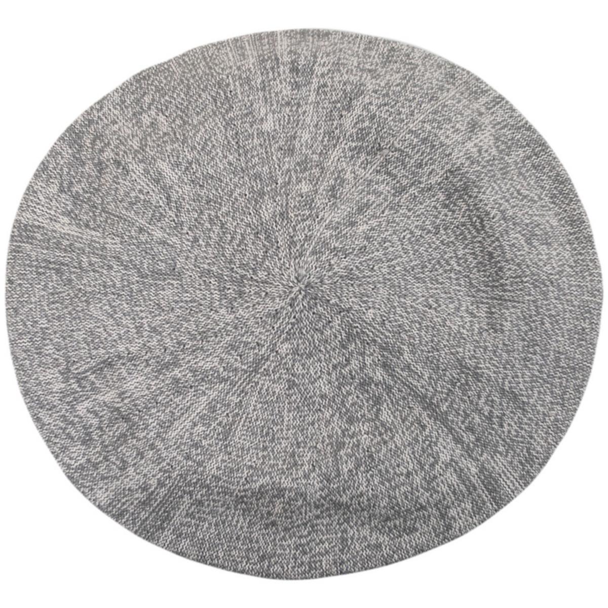 sur la tete | Cotton Beret - 11.5 inch Diameter | 151101 | profile | GRAPHITE TWIST