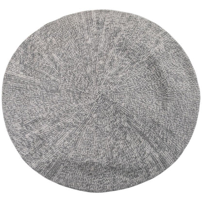 sur la tete | Cotton Beret - 11.5 inch Diameter | 151101 | profile | GRAPHITE TWIST