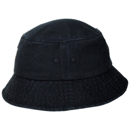 BRIXTON HATS | Woodburn Cotton Packable Bucket Hat | 185553 | profile | BLACK SOL WASH