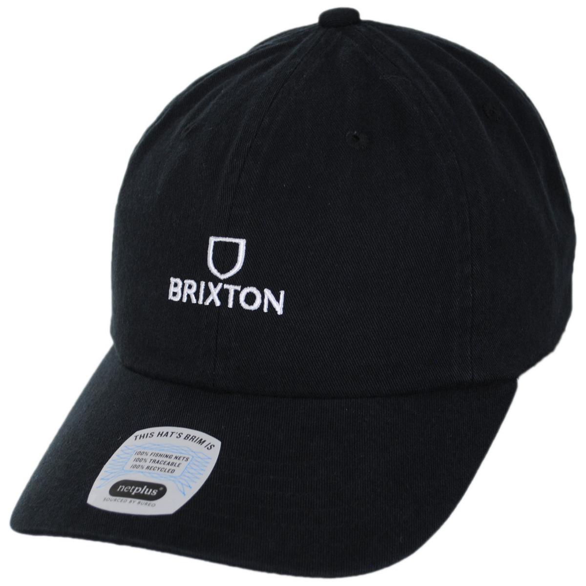 BRIXTON HATS | Alpha LP Strapback Baseball Cap | 201796 | lead | BLACK/WHITE RINSE