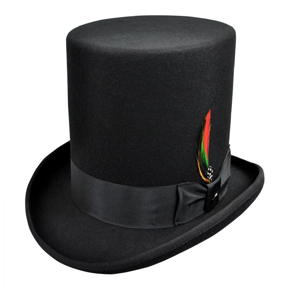 Jaxon Hats | Wholesale Stovepipe Wool Felt Top Hat B2B Pre-Pack | B2B193903 | lead | BLACK