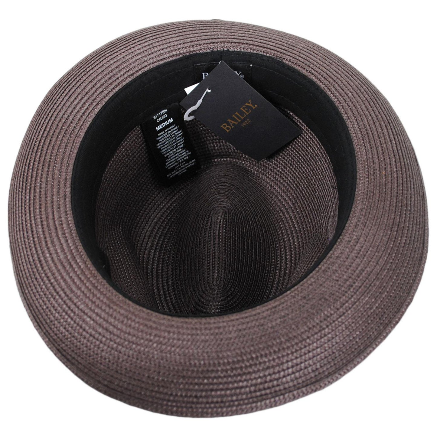 Bailey 1922 | Craig Straw Fedora Hat - Java Bean | 127820JB | under | JAVA BEAN