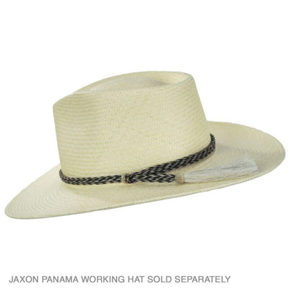 3 Regions Trade Co. | Snake Two-Tone Horse Hair Braid Single Tassel Hat Band | 601700 | under | BROWN
