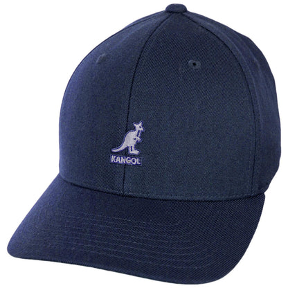 Kangol | Logo Wool Flexfit Fitted Baseball Cap | 201104 | lead | DARK BLUE