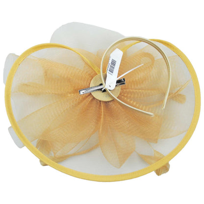 Sophia | Floral Mesh and Ribbon Fascinator Hat | 122905 | under | GOLD