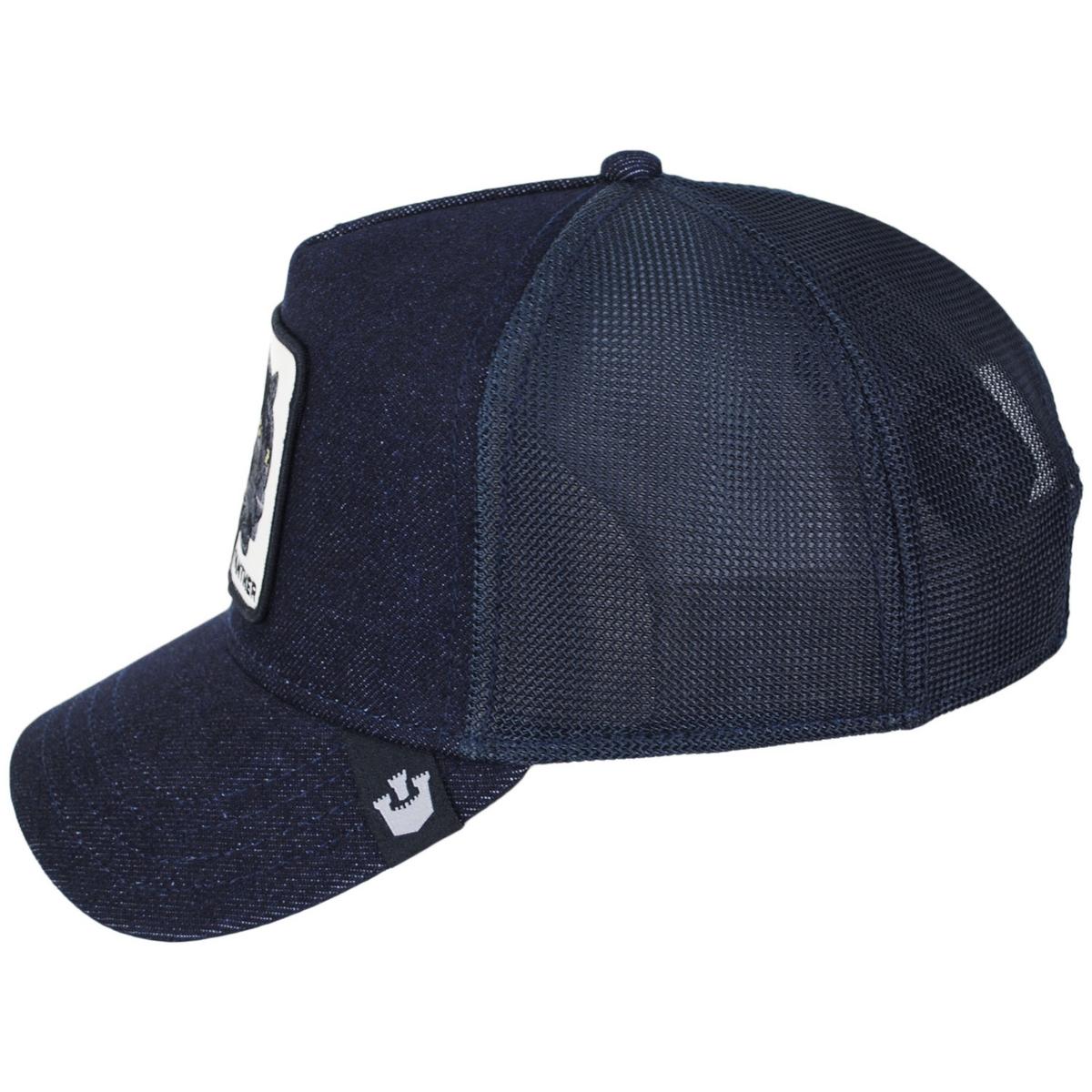 Goorin Bros | Black Panther Trucker Snapback Baseball Cap | 200437 | profile | DARK NAVY