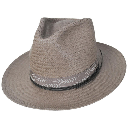 Bailey 1922 | Lachlan Raindura Straw Fedora Hat | 127875 | lead | TAUPE