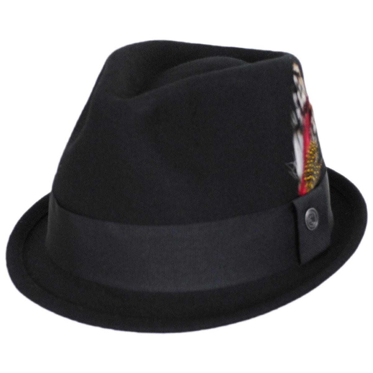 Jaxon Hats | Wholesale Dekker Crushable Wool Felt Trilby Fedora Hat B2B Pre-Pack | B2B135005 | lead | BLACK