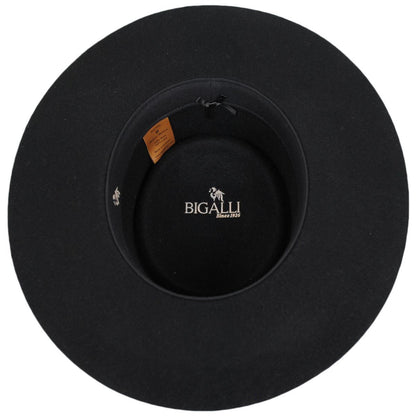 Bigalli | Navarra Wool Felt Gaucho Hat | 131438 | under | BLACK