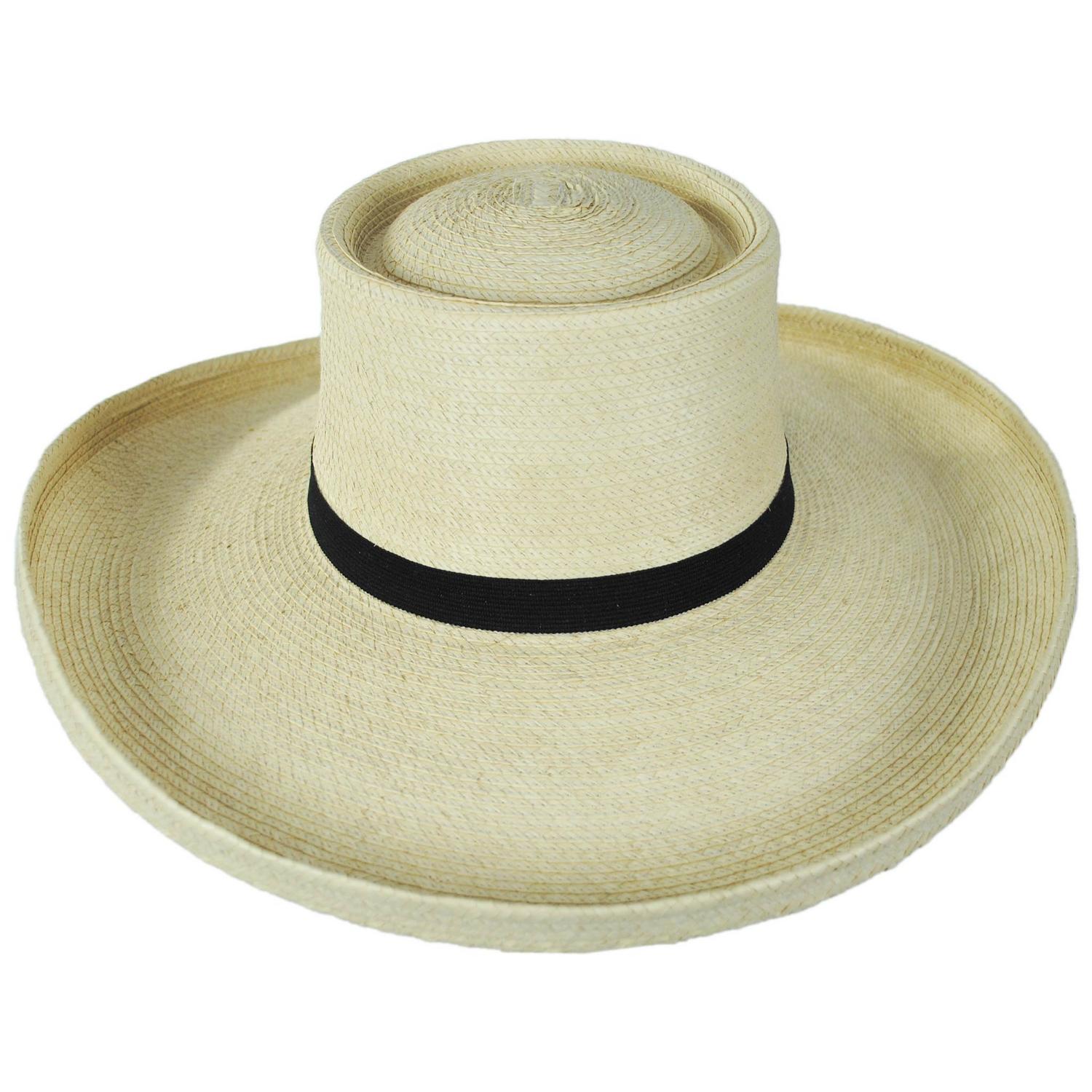 SunBody Hats | Sam Houston Planter Guatemalan Palm Leaf Straw Hat | 128202 | front | NATURAL