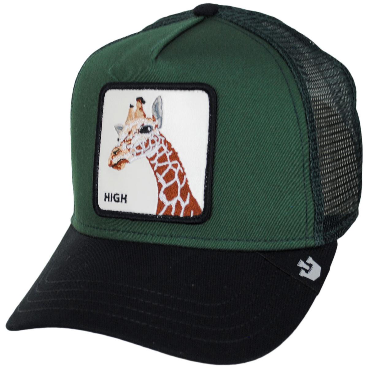 Goorin Bros | Giraffe Mesh Trucker Snapback Baseball Cap | 200366 | lead | FOREST