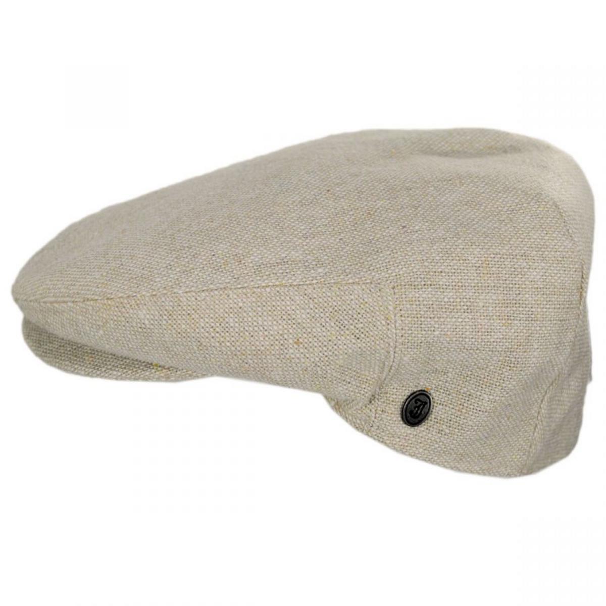 Jaxon Hats | Cabrillo Tweed Wool Blend Ivy Cap | 167568 | profile | BEIGE
