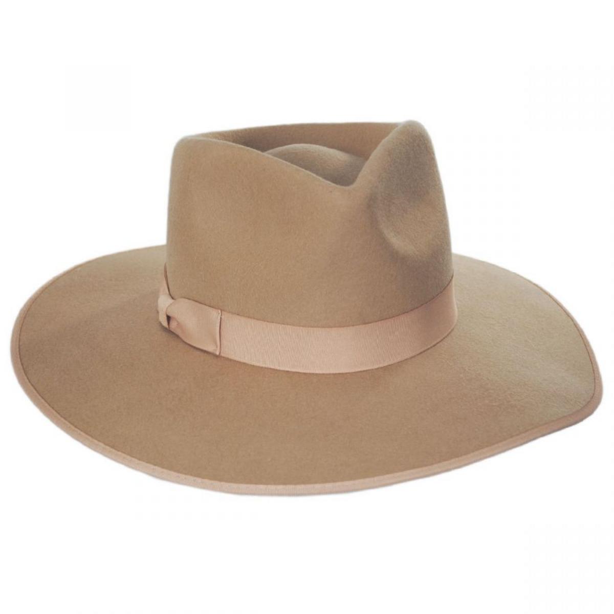 Lack of Color | Wool Felt Rancher Fedora Hat | 124303 | lead | CARAMEL