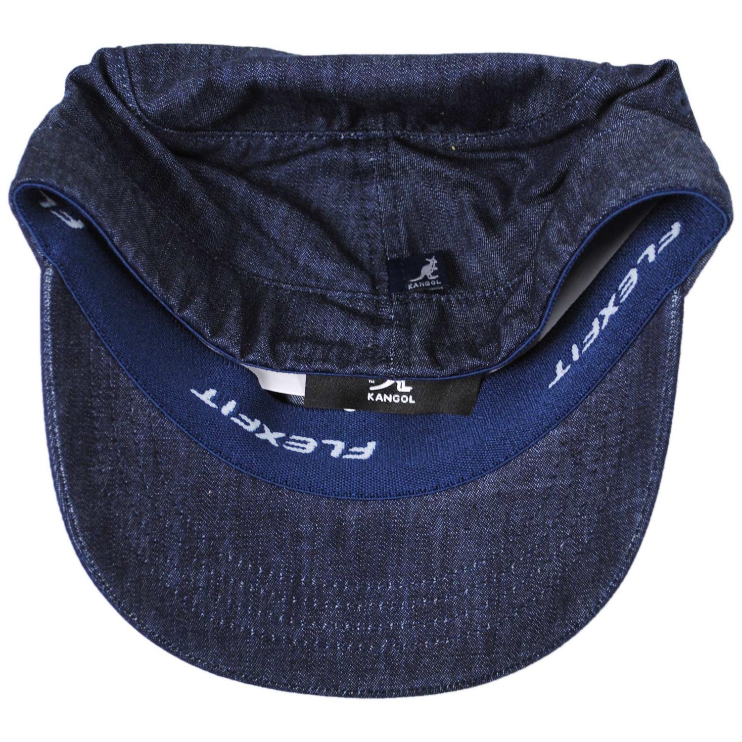 Kangol | Flexfit Denim Army Cap | 201193 | under | INDIGO