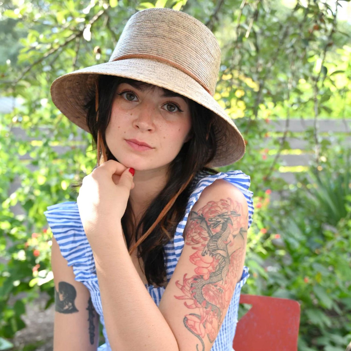 Tula Hats | Abby Palm Leaf Straw Cloche Hat | 102997 | lsfthree | NATURAL