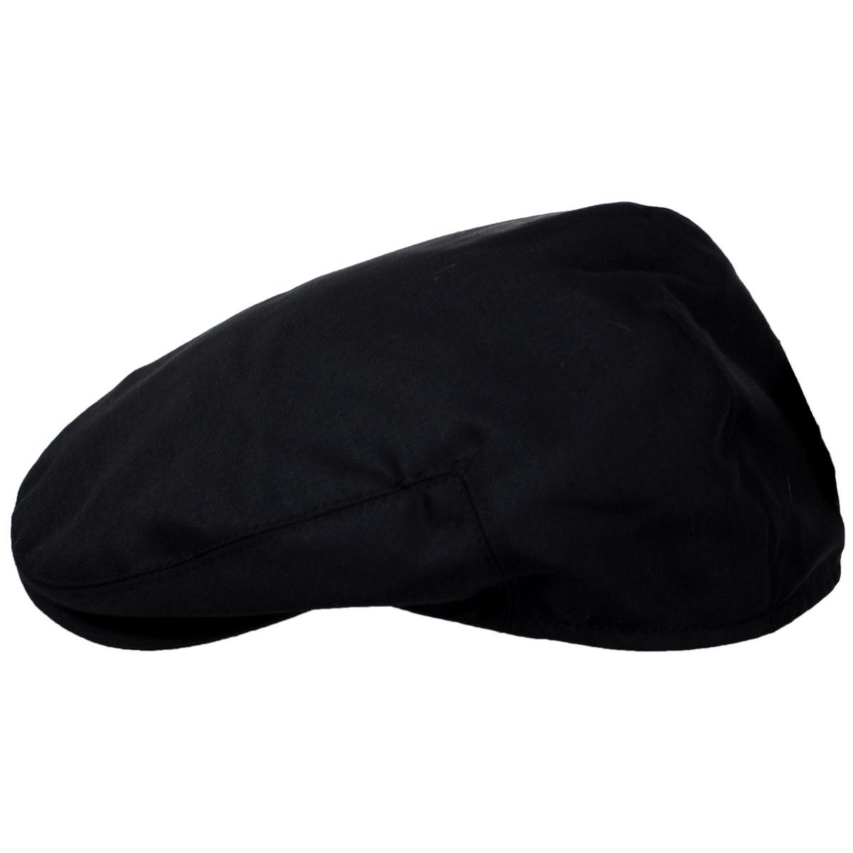 Baskerville Hat Company | Elverton Wool Solid Ivy Cap | 167602 | profile | BLACK