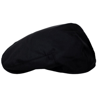Baskerville Hat Company | Elverton Wool Solid Ivy Cap | 167602 | profile | BLACK