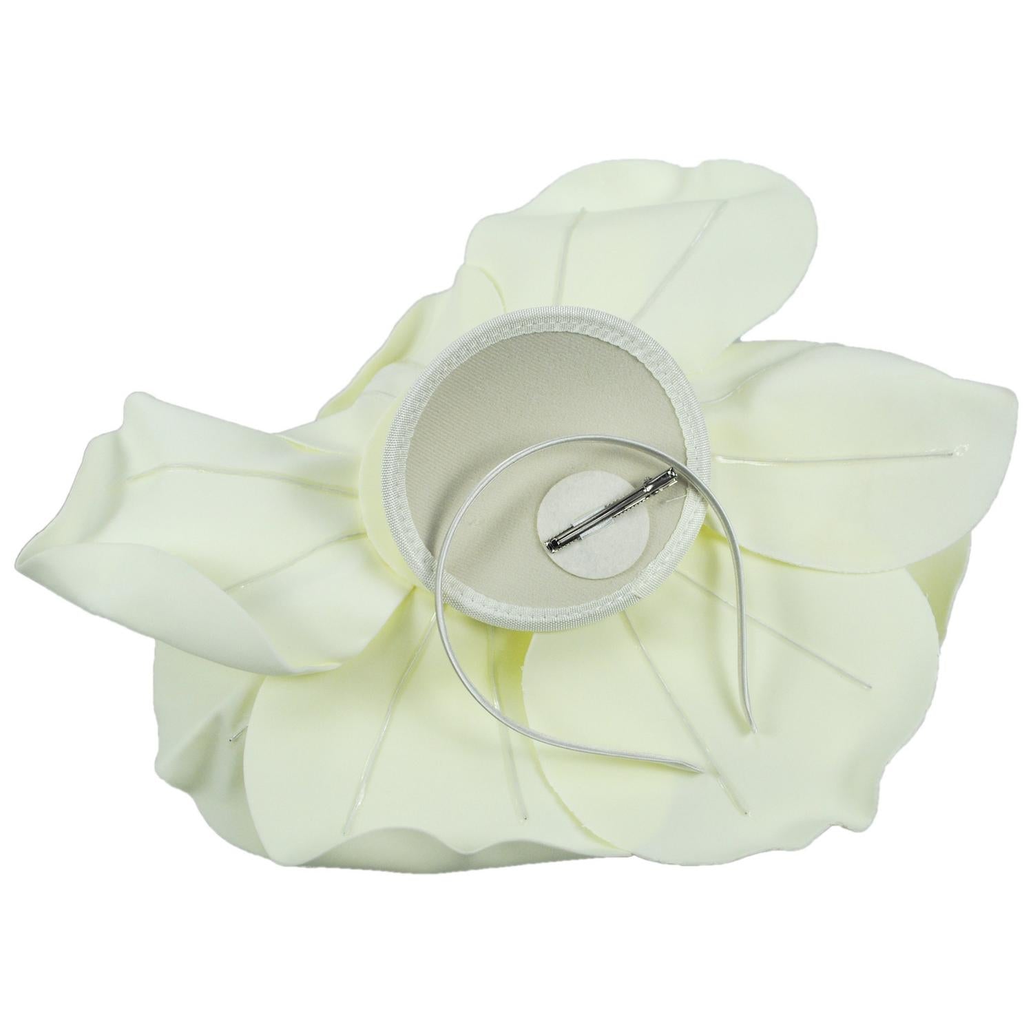 Sophia | Oversized Rose Fascinator Hat | 122900 | under | IVORY