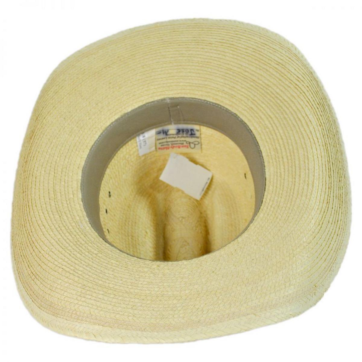 SunBody Hats | Cattleman Guatemalan Palm Leaf Straw Hat | 128204 | under | NATURAL