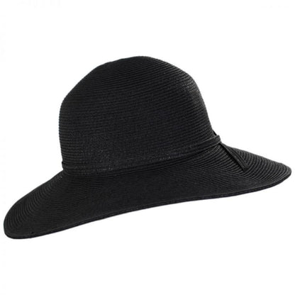 sur la tete | Brighton Toyo Straw Sun Hat | 104203 | profile | BLACK