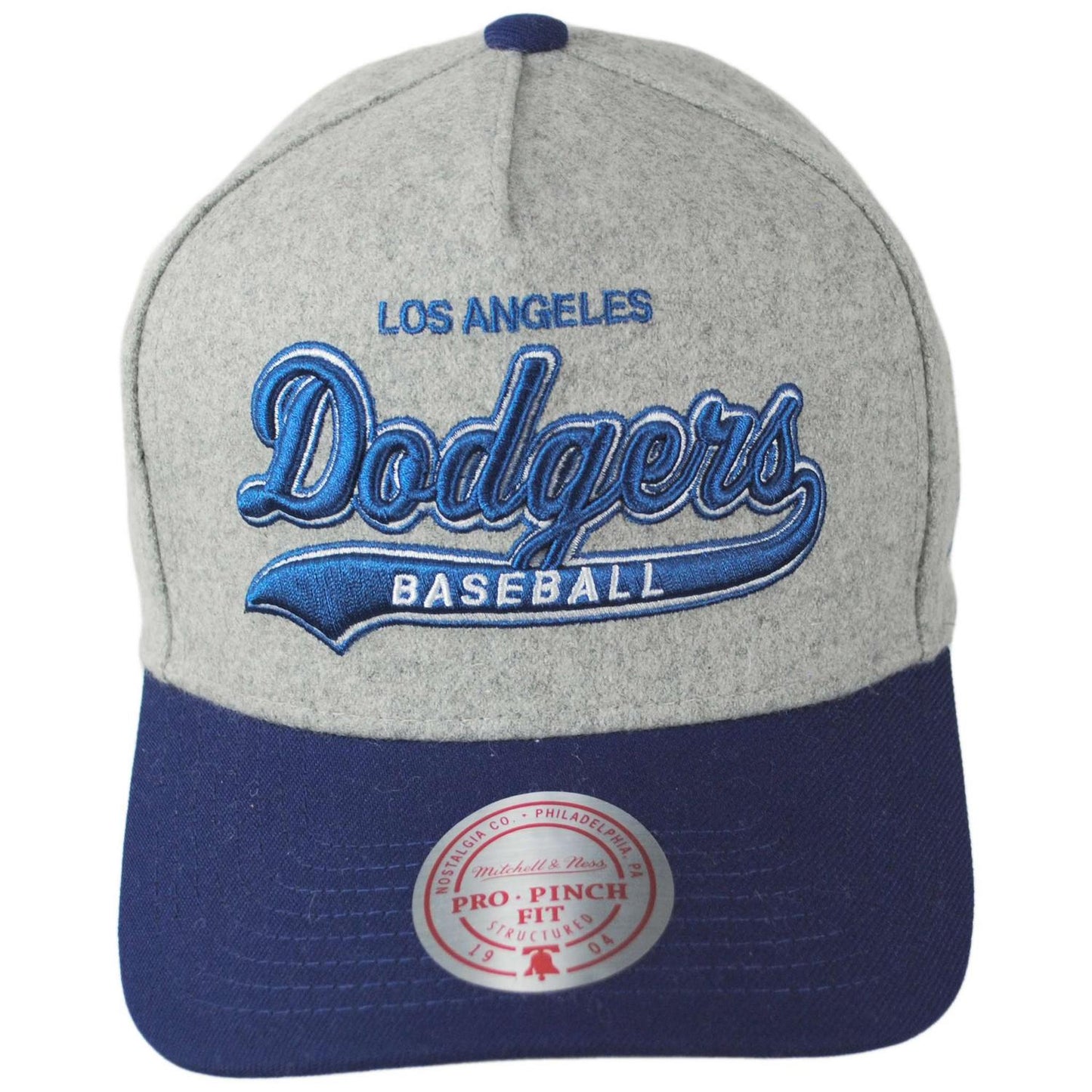 Mitchell & Ness | Los Angeles Dodgers MLB Tailsweeps Pro Snapback Baseball Cap | 223631 | front | GREY