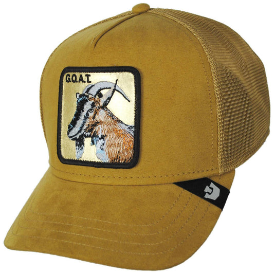 Goorin Bros | Golden Goat Mesh Trucker Snapback Baseball Cap | 200785 | lead | AMBER