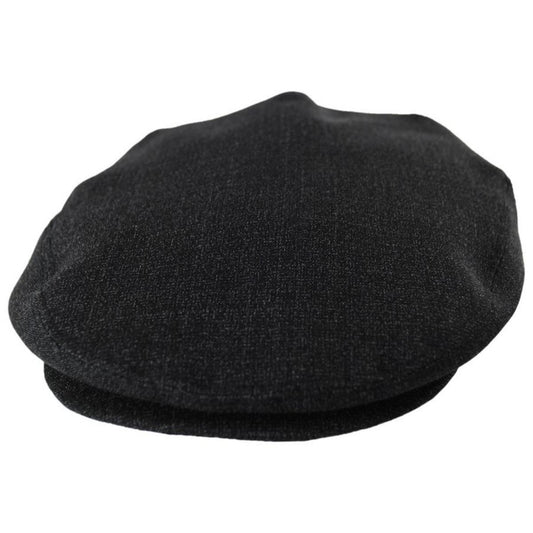 Baskerville Hat Company | Branson Tweed Wool Ivy Cap | 167659 | lead | BLACK