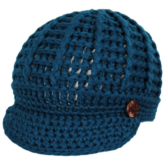 Scala | Letizia Chunky Knit Radar Cap | 106430 | lead | BLUE