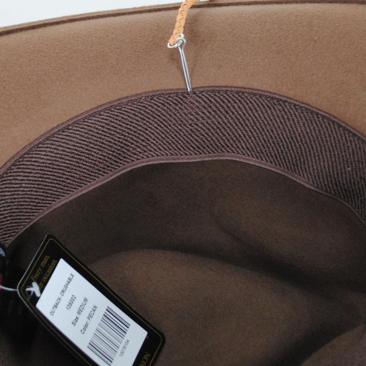 Village Hat Shop | Leather Braid Chin Cord/Strap | 602330 | detailone | BLACK