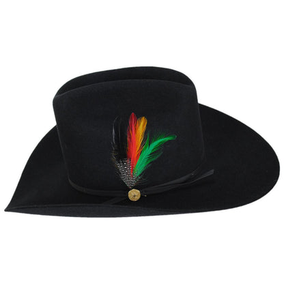 Stetson | The Rancher 160th Edition 6X Fur Felt Western Hat | 130753 | profile | BLACK