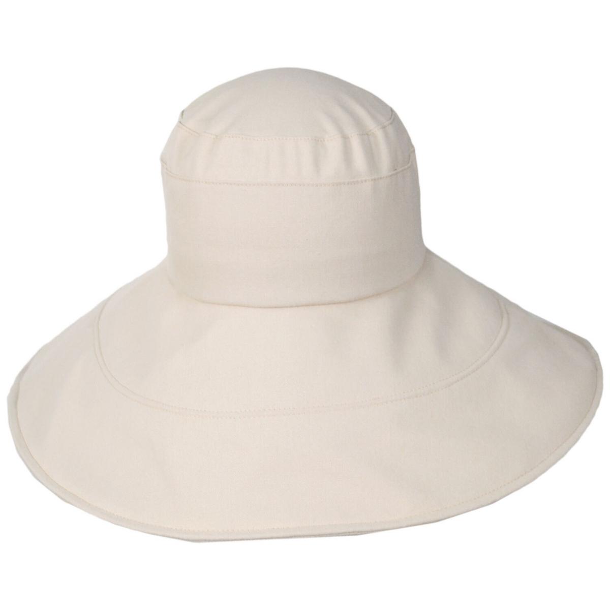 sur la tete | Monaco Linen Sun Hat | 109404 | front | BEIGE