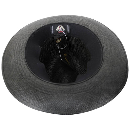 Jaxon Hats | Henry Grade 8 Panama Straw Fedora Hat | 127152 | under | BLACK