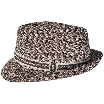 Bailey 1922 | Mannes Poly Braid Fedora Hat - Fashion Colors | 127844A | profile | AMPHORA MULTI
