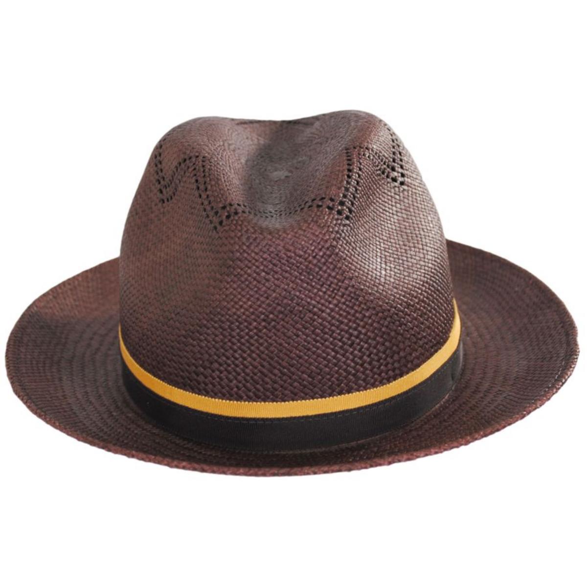 Bailey 1922 | Arion Panama Straw Fedora Hat | 127731 | front | OAK