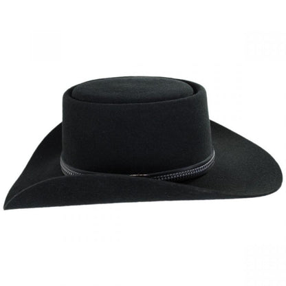 Stetson | John Wayne Chinook Wool Felt Gambler Hat | 130701 | profile | BLACK