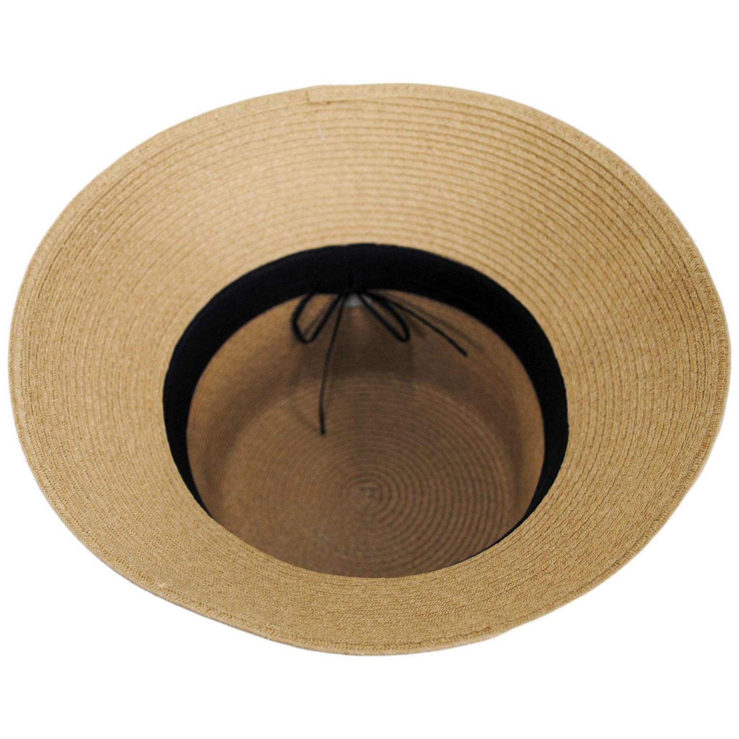 Jeanne Simmons | Cordon Toyo Straw Bucket Hat | 101820 | under | TAN
