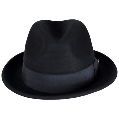 Wholesale Blues Crushable Wool Felt Trilby Fedora Hat B2B Pre-Pack