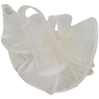 Kathy Jeanne | Abanico Sinamay Straw Fascinator Hat | 122426 | lead | IVORY