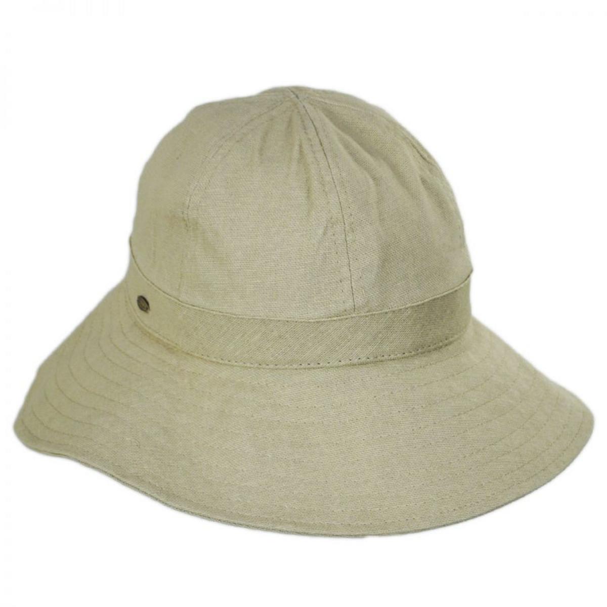 Scala | Ohana Cotton Facesaver Hat | 106307 | lead | TAUPE