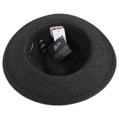 Bailey 1922 | Denney Toyo Straw Blend Fedora Hat | 127854 | under | BLACK