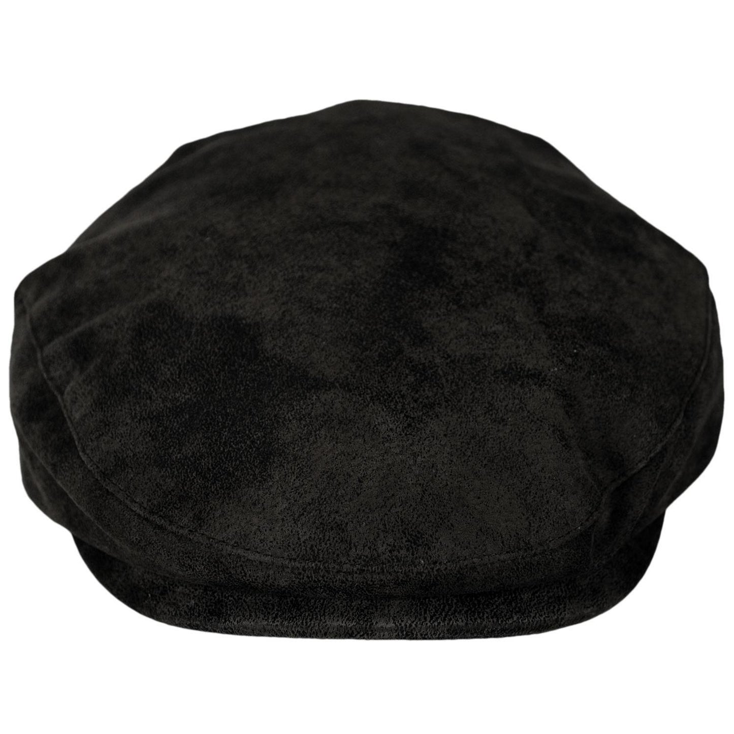Scala | Rustic Leather Ivy Cap | 160295 | front | BLACK